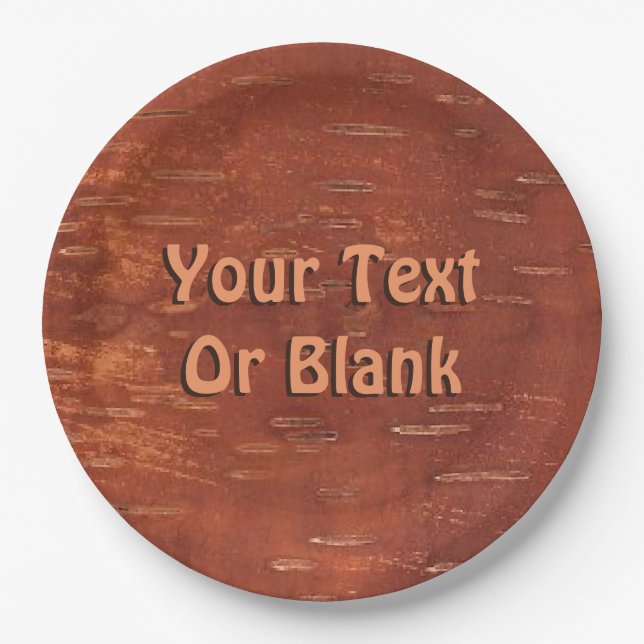 Plato De Papel Inner Birch Bark (Anverso)