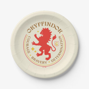 Plato De Papel Insignia del orgullo de la casa del león rojo GRYF