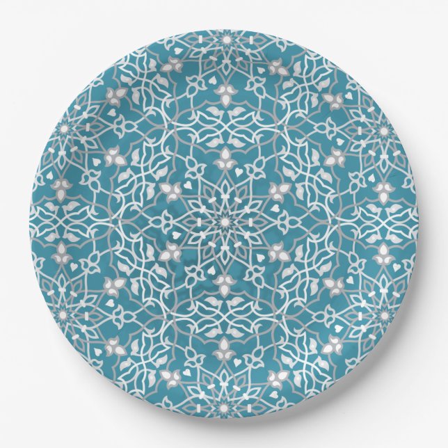 Plato De Papel Inspiración de Mandala 8 (Anverso)