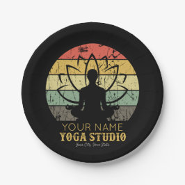 Plato De Papel Instructor de fitness personalizado de Yoga Studio