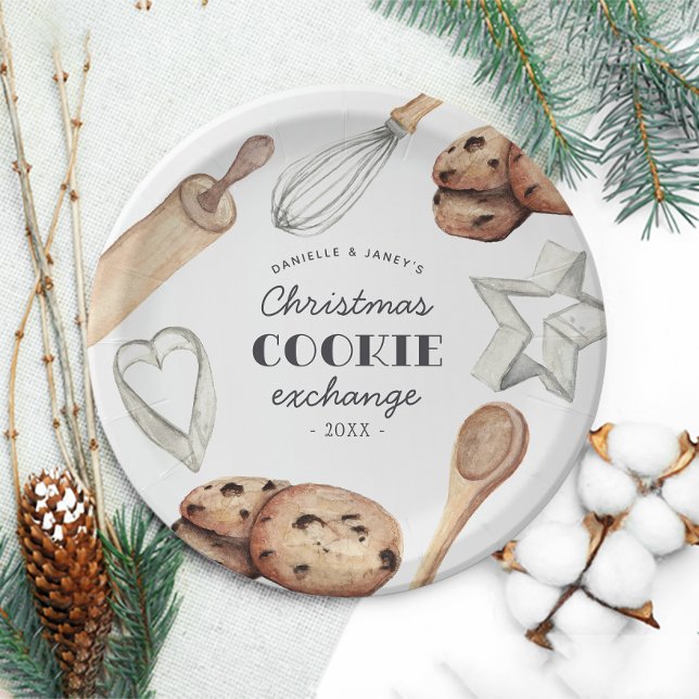 Plato De Papel Intercambio de cookies de vacaciones para Navidade (Subido por el creador)