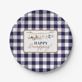 Plato De Papel Intercambio de decoración Navidades Fiesta Papel