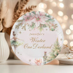 Plato De Papel Invierno caprichoso Onederland Pastel cumpleaños r<br><div class="desc">Invierno fantástico Onederland Pastel de papel de cumpleaños color rosa Placas de correspondencia disponibles.</div>