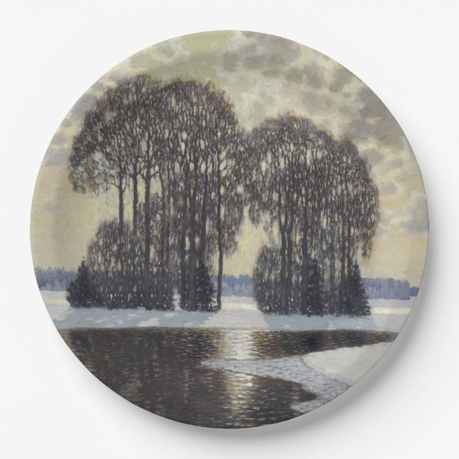 Plato De Papel Invierno (de Vilhelms Purvitis) (Anverso)