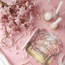 Plato De Papel Invitación a la ducha con luz de novia con flores