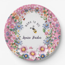 Invitación a la fiesta de bebé de Mamá Abeja
