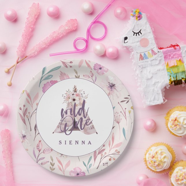Plato De Papel Invitación a la fiesta de cumpleaños de un títere  (Fiesta)