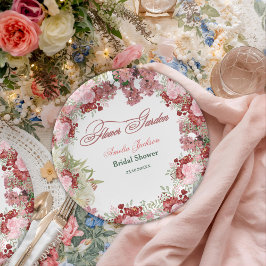 Plato De Papel Invitación a la Fiesta de Despedida de Soltera en 