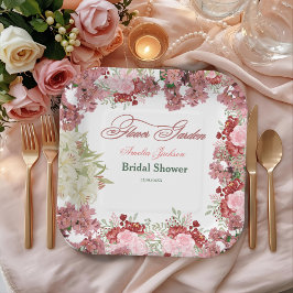 Plato De Papel Invitación a la Fiesta de Despedida de Soltera en 