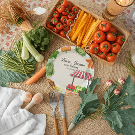 Plato De Papel Invitación de Baby Shower a los agricultores