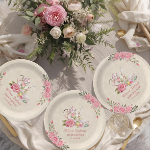 Plato De Papel Invitación de Despedida de Soltera Vintage Fiesta 