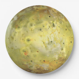 Plato De Papel Io Luna volcánica de Júpiter