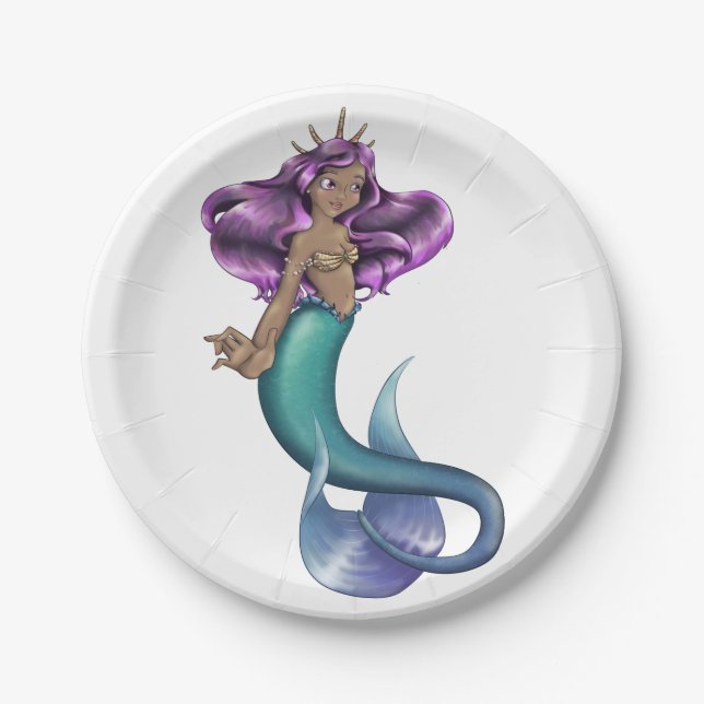 Plato De Papel Iole Mermaid (Anverso)