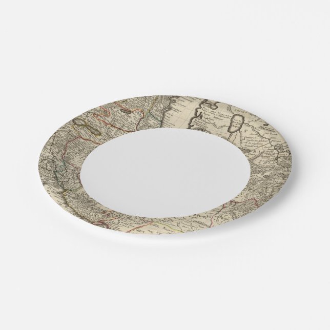 Plato De Papel Irán, Afganistán, Pakistán (Angular)