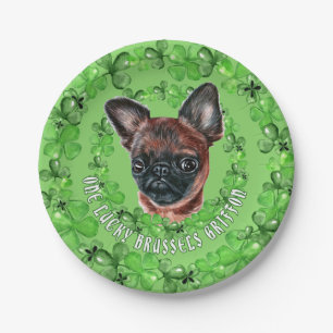 Plato De Papel Irish Brussels Griffon