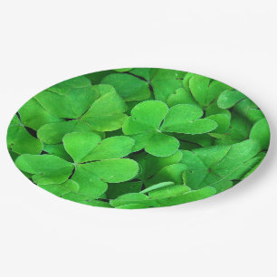 Plato De Papel Irish Clover