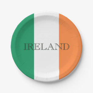 Plato De Papel Irish Flag Ireland ppcn