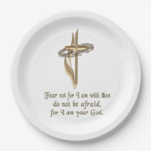 PLATO DE PAPEL ISAIAH 41:10