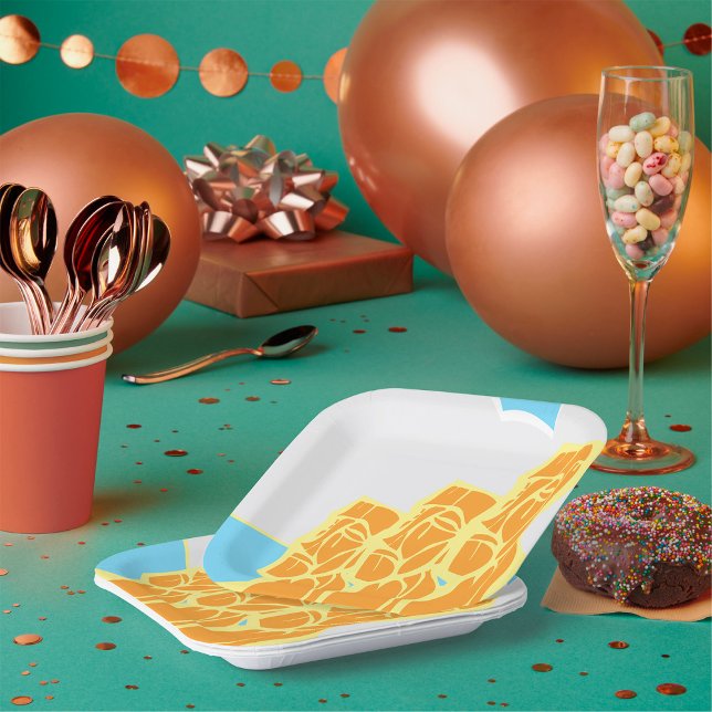 Plato De Papel Isla de Pascua Moai lidera históricas planchas de  (Subido por el creador)