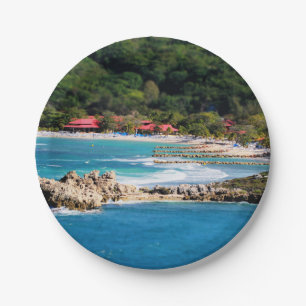 Plato De Papel Isla Tranquila Paraíso Labadee Haití