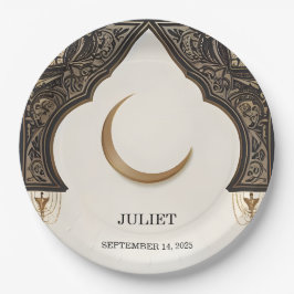 Plato De Papel Islam Nikah árabe Walima musulmana ducha de novia