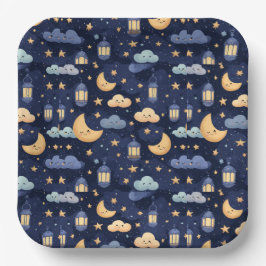 Plato De Papel Islamic Baby Shower Paper Plates | Aqiqah
