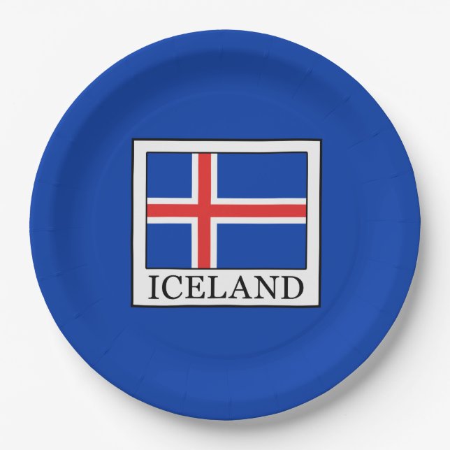 Plato De Papel Islandia (Anverso)