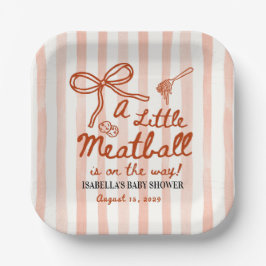 Plato De Papel Italian Baby Shower Theme