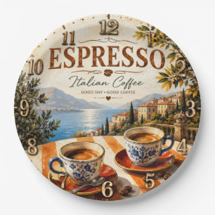 Plato De Papel Italian Espresso Coffee