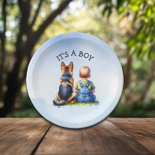 Plato De Papel It's a Boy! BABY SHOWER