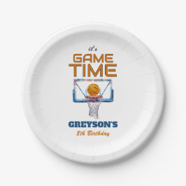 Plato De Papel It's Game Time Any Age Birthday