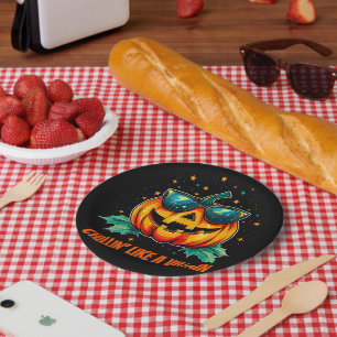 Plato De Papel Jack-O-Space de Guay cósmico