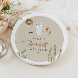 Plato De Papel JADE Boho Deert Cactus Scottsdale Antes del velo