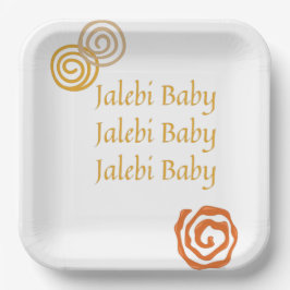 Plato De Papel jalebi baby