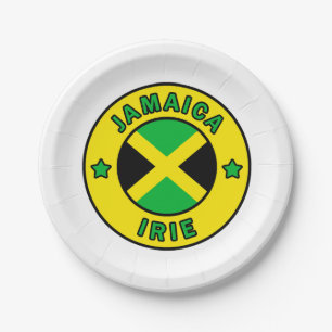 Plato De Papel Jamaica Irie