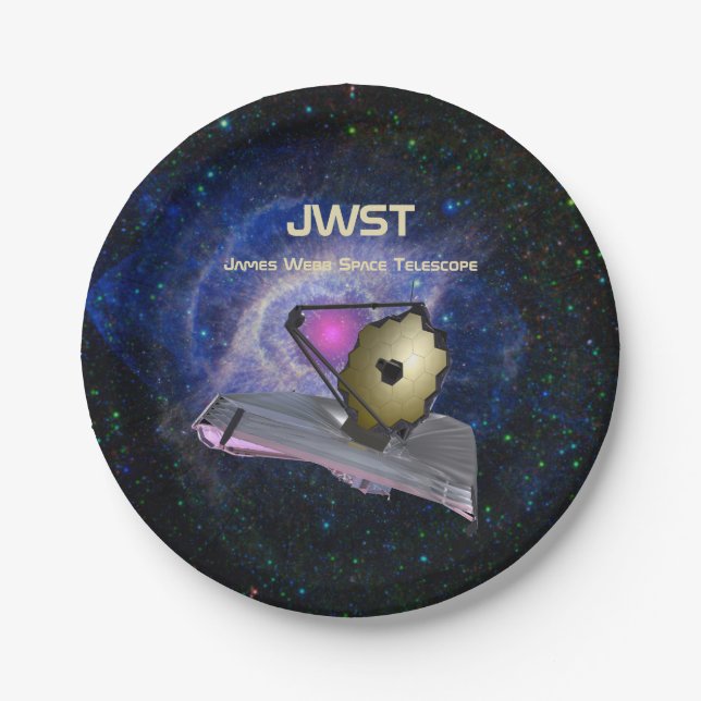 Plato De Papel James Webb Space Telescope JWST (Anverso)