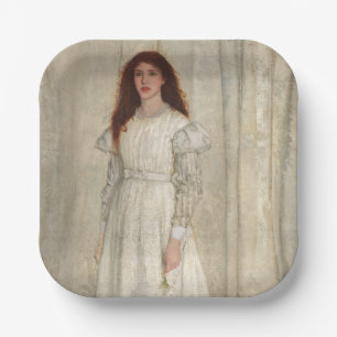 Plato De Papel James Whistler - Sinfonía en blanco No. 1