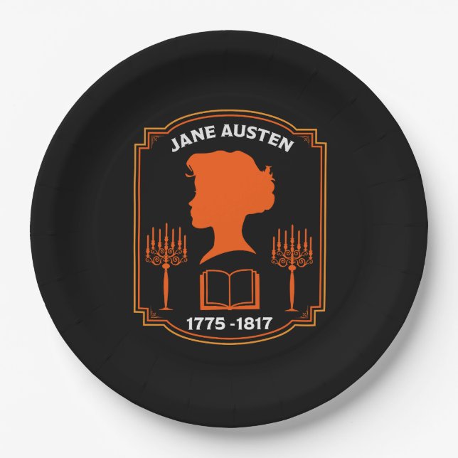 Plato De Papel Jane Austen English Novelist (Anverso)