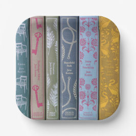 Plato De Papel Jane Austen Novels Napkins