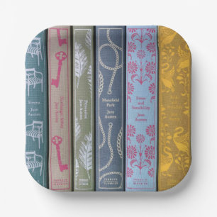 Plato De Papel Jane Austen Novels Napkins