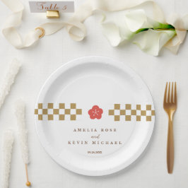 Plato De Papel Japanese Touch Bridal