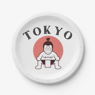 Plato De Papel Japón Sumo Tokio - Hijo del Sol