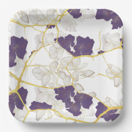 Plato De Papel Japonés Kintî. A doble cara.