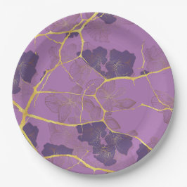 Plato De Papel Japonés Kintî. A doble cara.