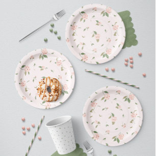 Plato De Papel Jardín de Camelia