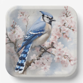 Plato De Papel Jardín de Jay Azul