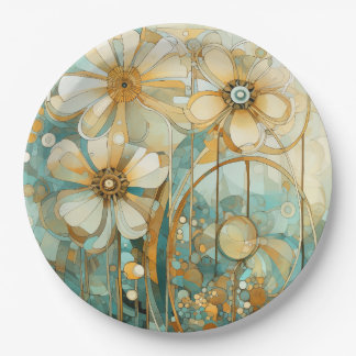 Plato De Papel Jardín suave 3