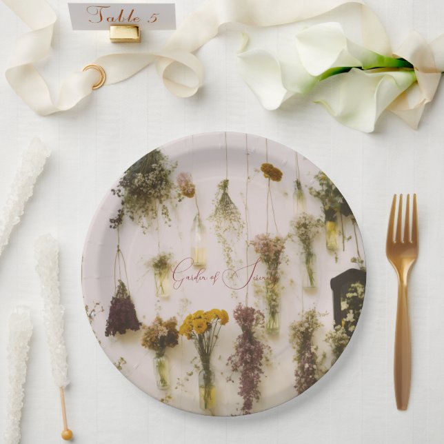 Plato De Papel #JardínDeSerenidadPlatoDePapel (Boda)