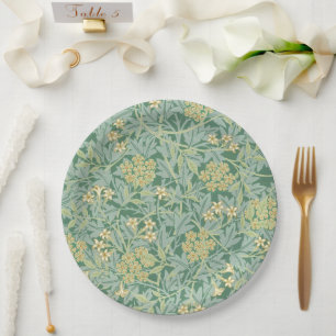 Plato De Papel Jazmín de William Morris  