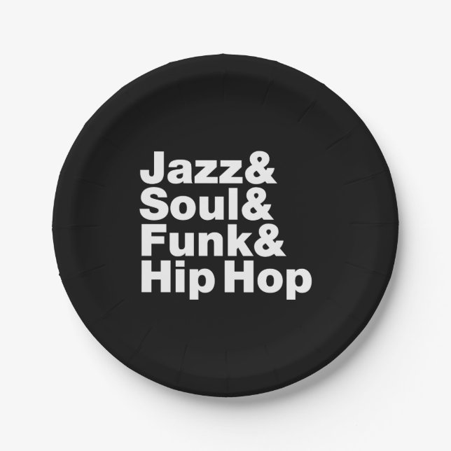 Plato De Papel Jazz y alma y miedo y Hip Hop (Anverso)